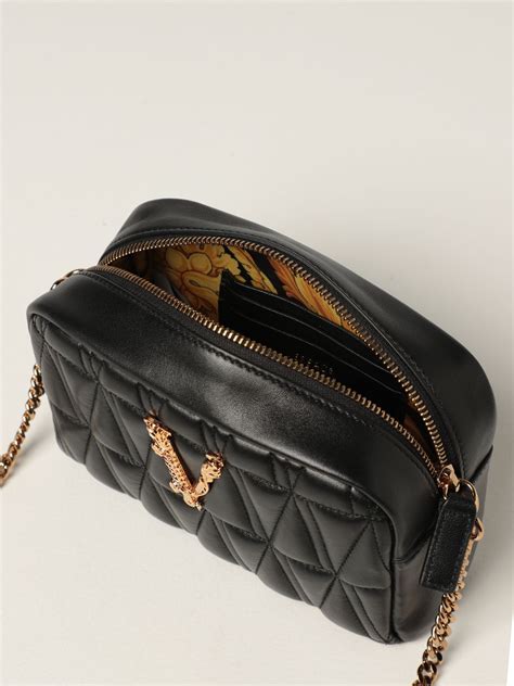 versace quilted crossbody bag|Versace crossbody bag women's.